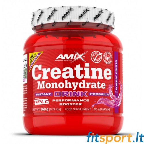 Amix Creatine Monohydrate (Kreatino Monohidratas su skoniu) 360 g 